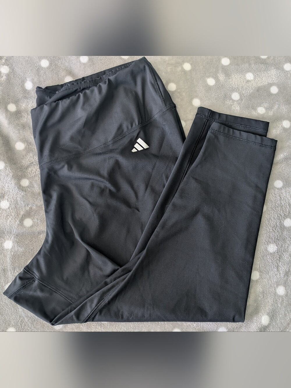 Adidas Black Athletic Leggings 7/8 Length